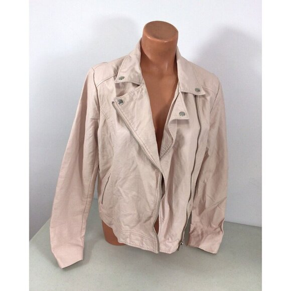 Forever 21 Leather Jacket Womens Large - Picture 1 of 7